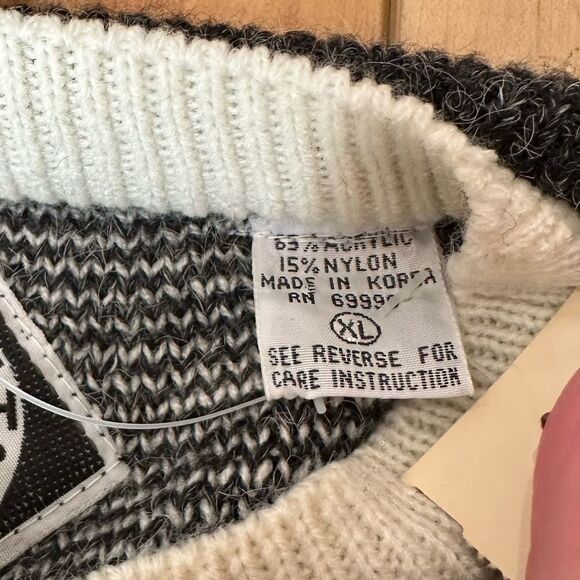 NWT Permit Mens Crew Neck Sweater Charcoal Gray/Ivory Size XL - Picture 8 of 12